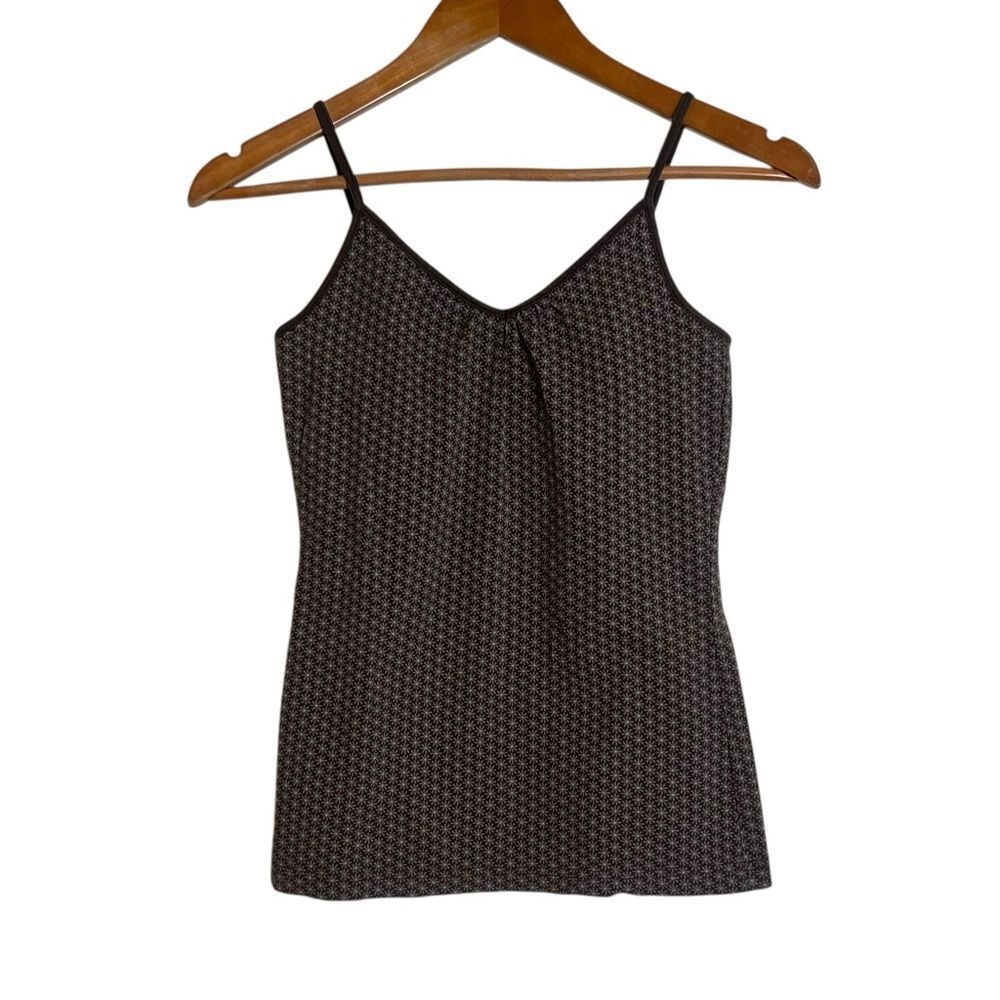 Merona brown floral tank top. Size small